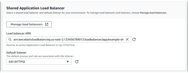 
            Application Load Balancer configuration - adding a secure listener
          